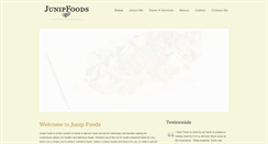 Desktop Screenshot of junipfoods.com