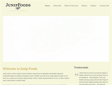Tablet Screenshot of junipfoods.com